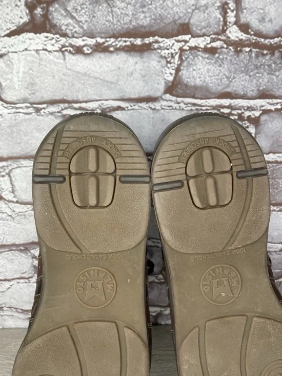 Mephisto Bonito Air-Jet Brown Leather Lace Up Walking Shoes Men’s sz 12M US/45EU - Picture 14 of 14